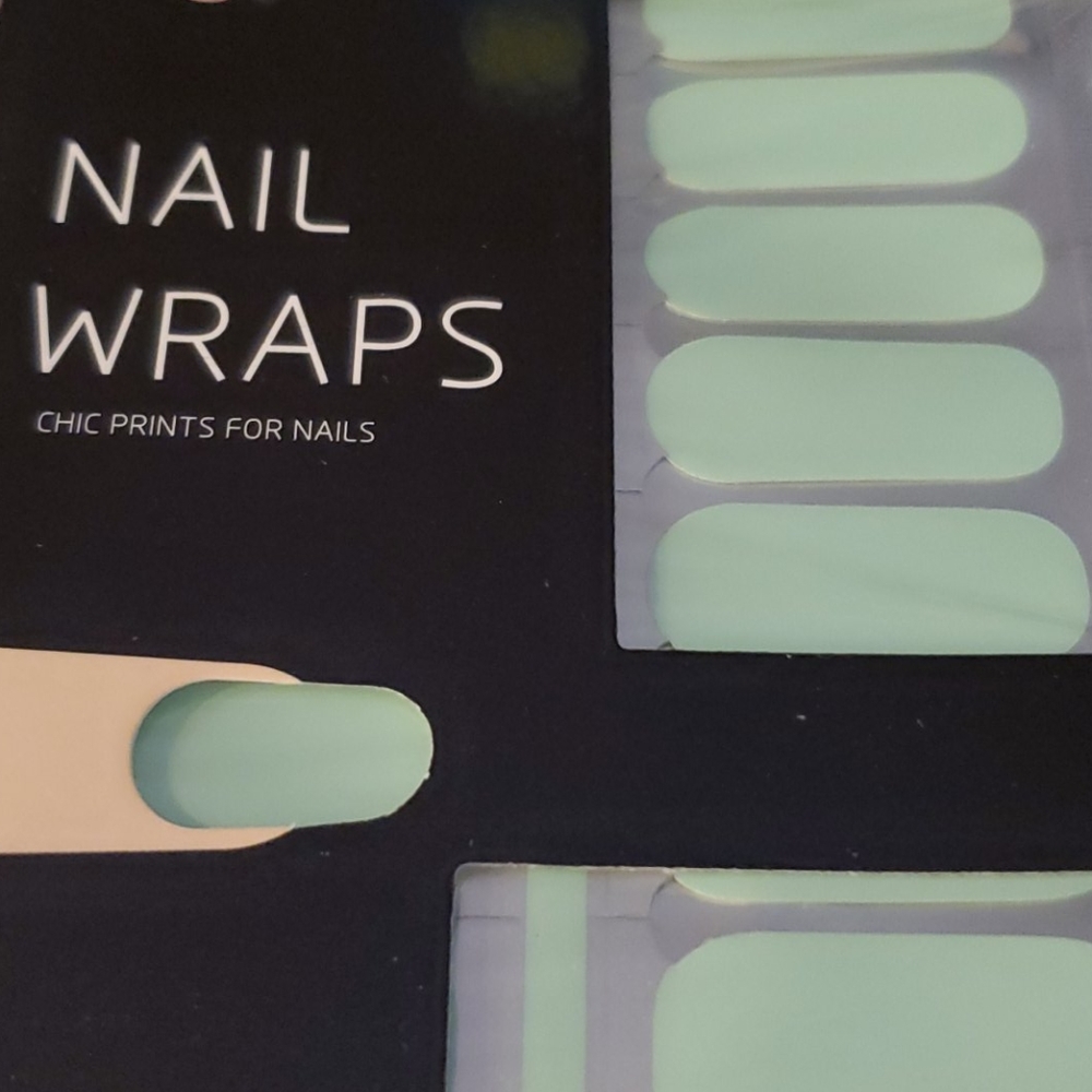 Nail Wraps Mint Green 3/$15